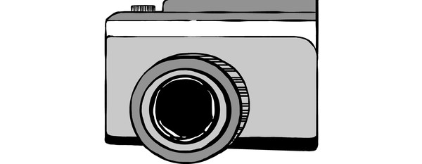 Illustration Kamera in sw