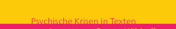 Buchcover mit Titel und Untertitel in Gelb und Pink