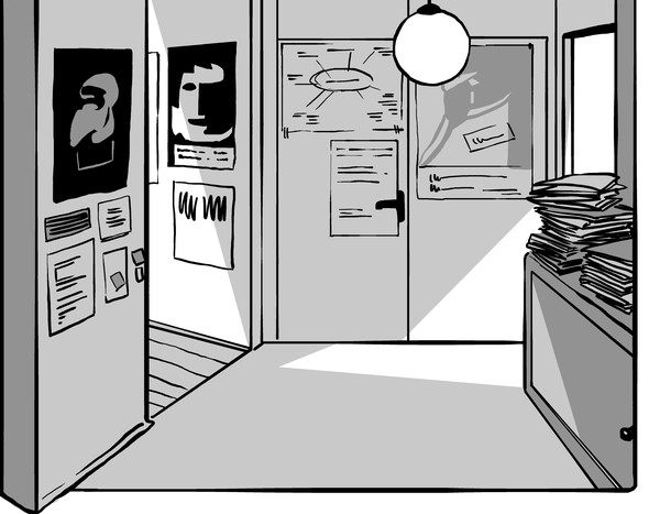 Illustration der Räume der Literaturkommission