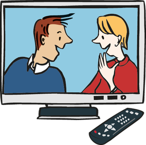 Fernseher an